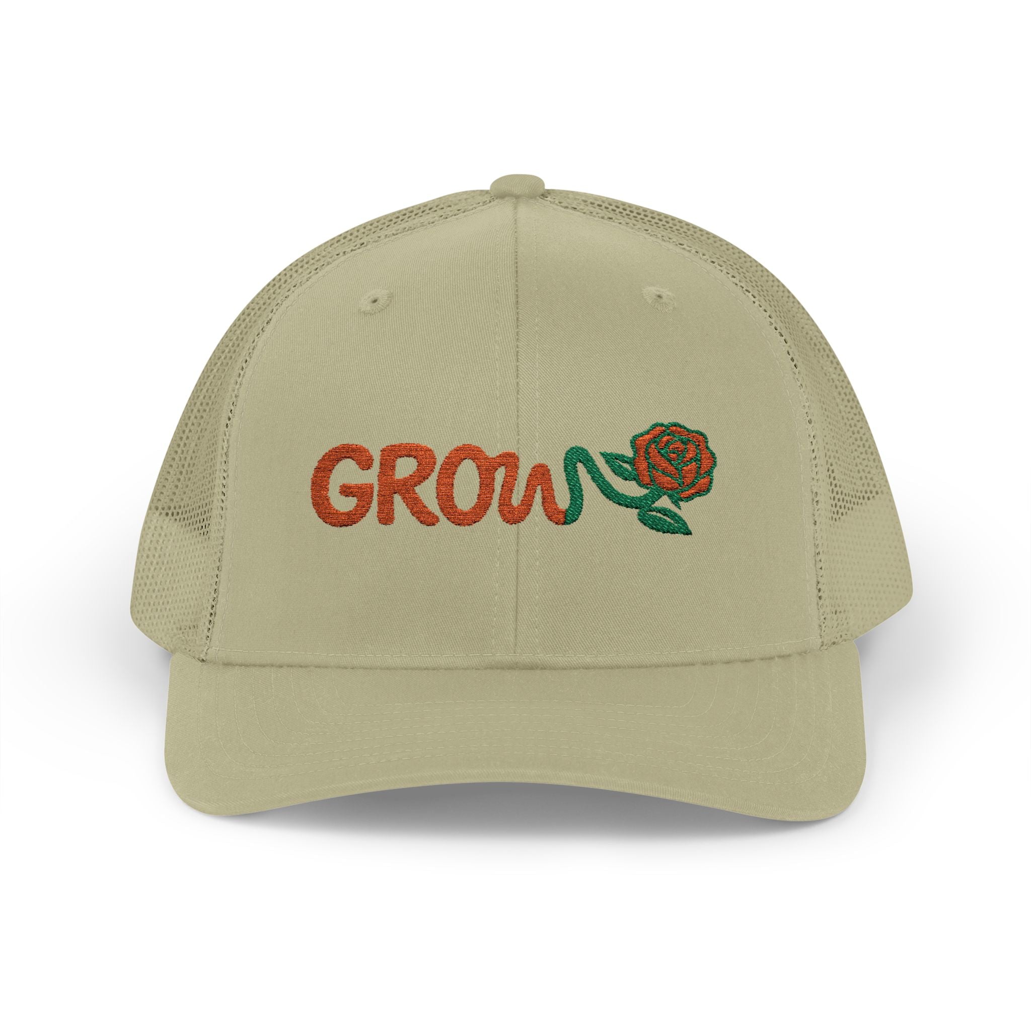 Embroidered Grow Clothing™ Snapback Trucker Cap | Adjustable Hat positive streetwear - the grow clothing - unisex