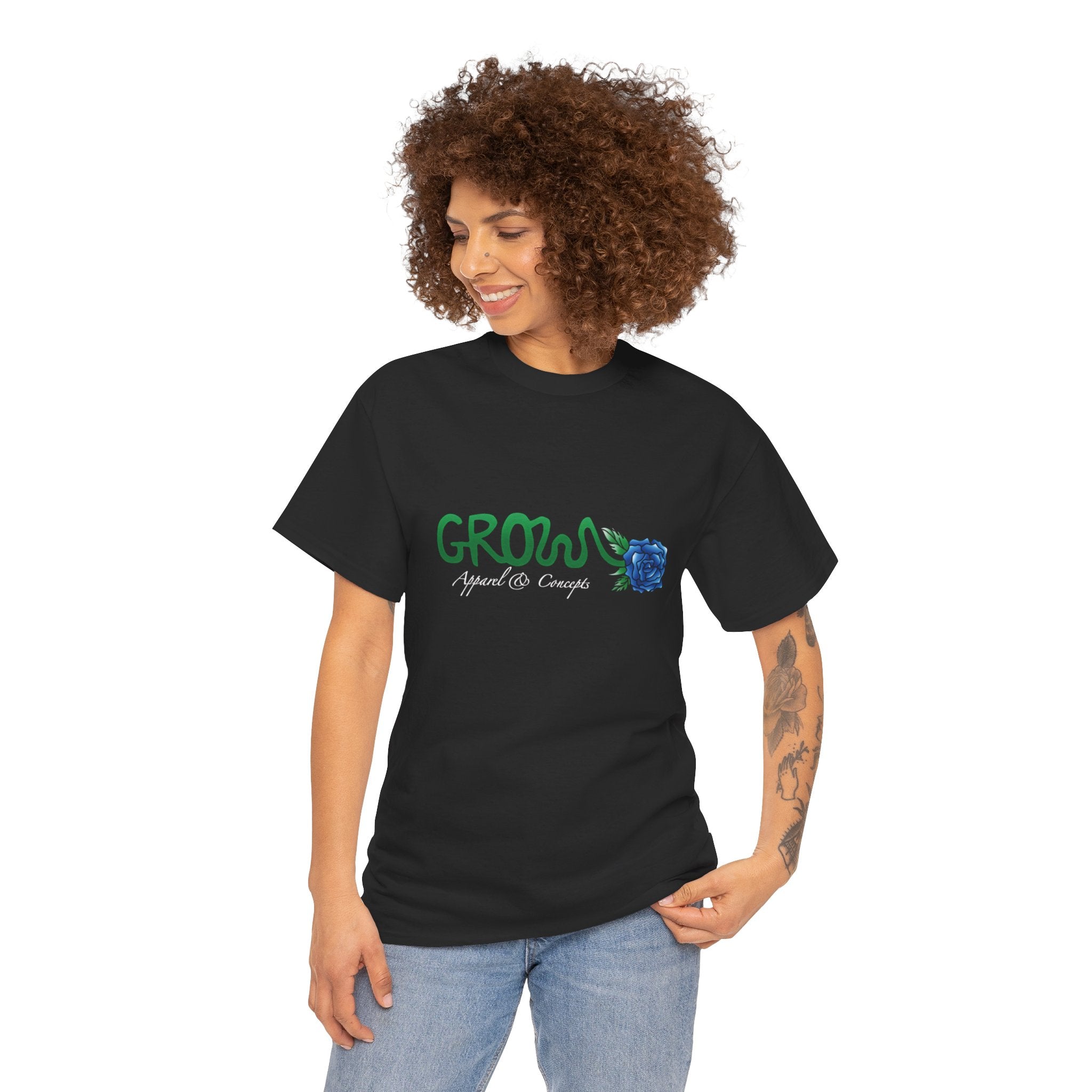 The Icon - G.r.o.w Logo - Streetwear with a positive purpose - UNISEX shirt - quality clothing. positive message