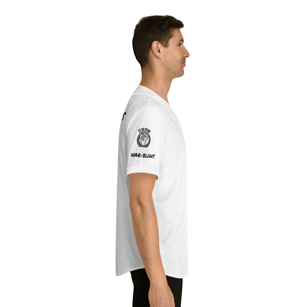 Grow Baseball Jersey - Heroes Stop War-War Blows-Positive Streetwear w/a message
