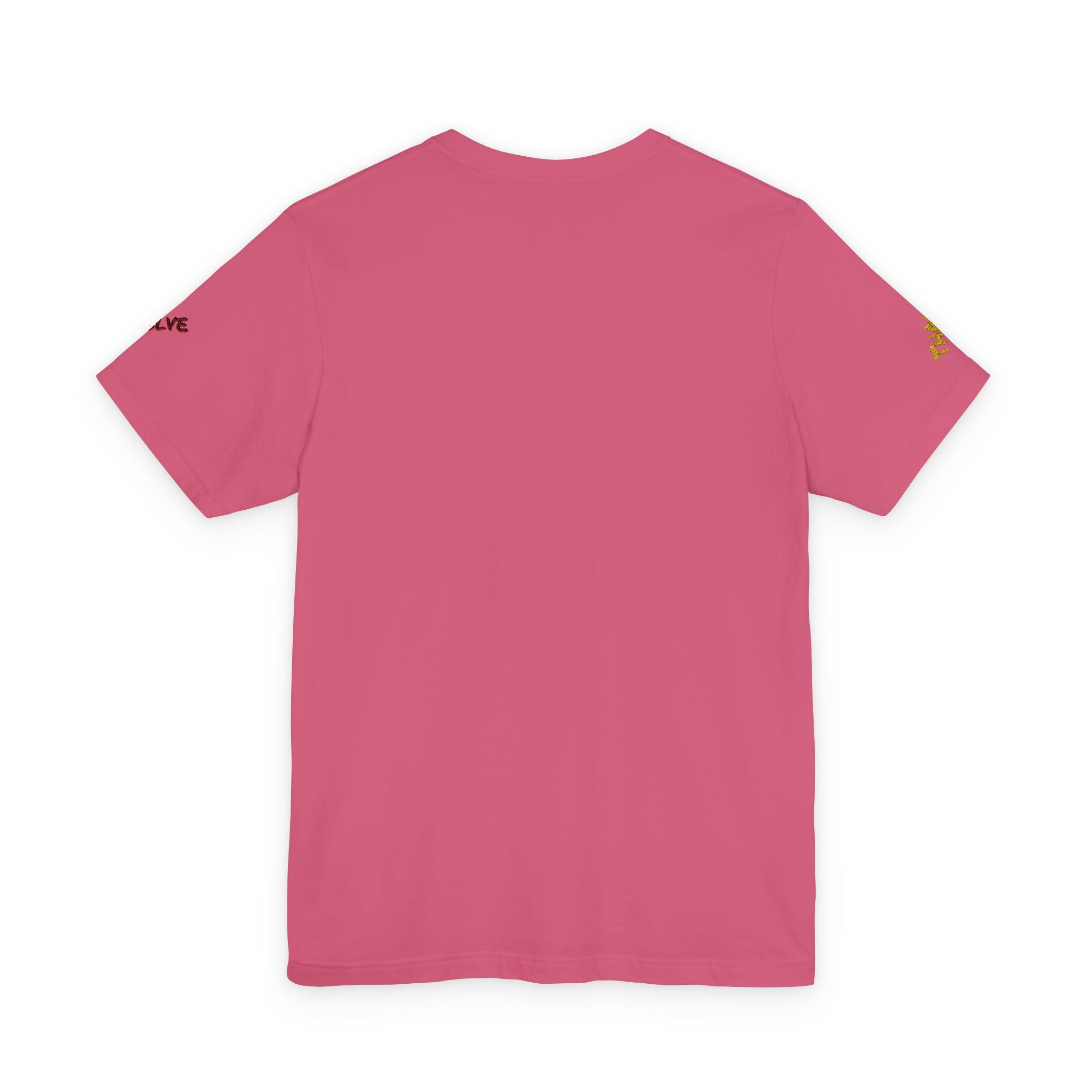 Grow Unisex embroidered Jersey Tee, positive streetwear, Evolve & Thrive on Sleeves