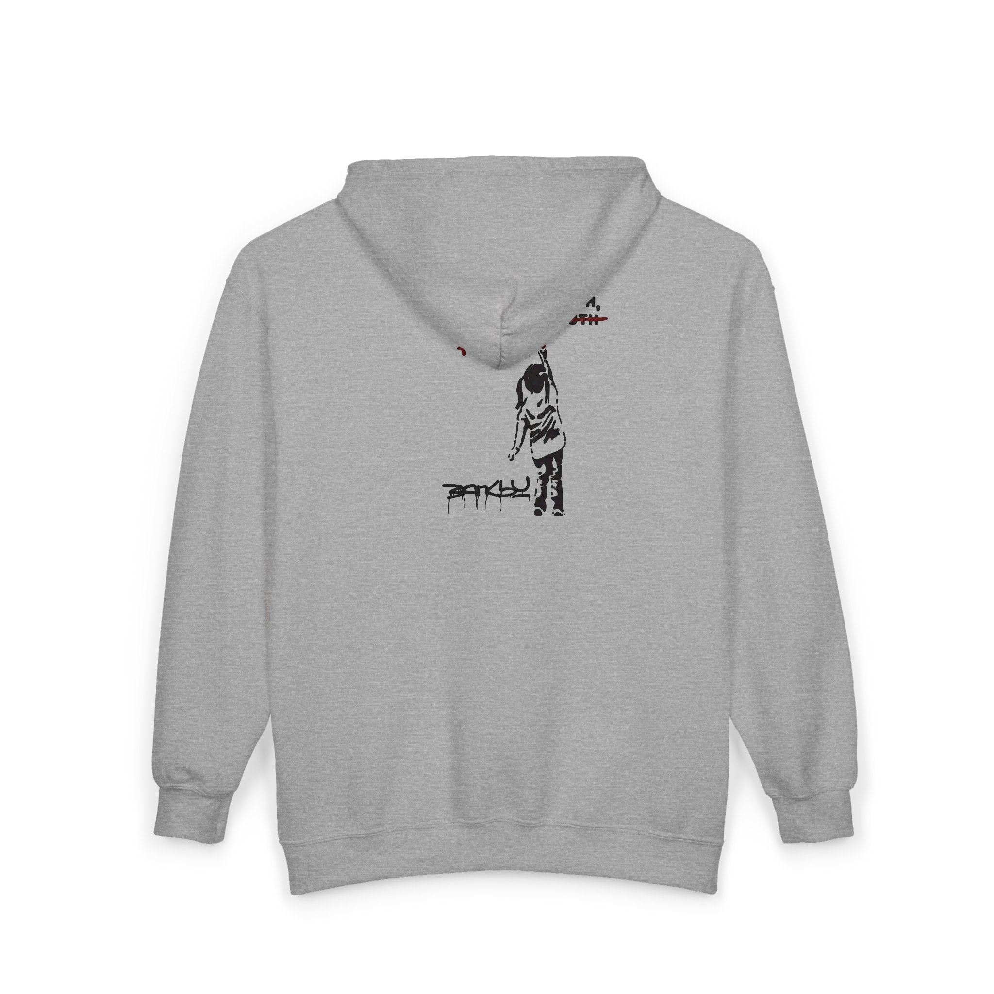 The Grow Clothing™ Unisex Zip-Up Sweatshirt Hoodie, Banksy 'politics lies' street art, , Streetwear, Quality Zip Up Hoodie with front & back Design