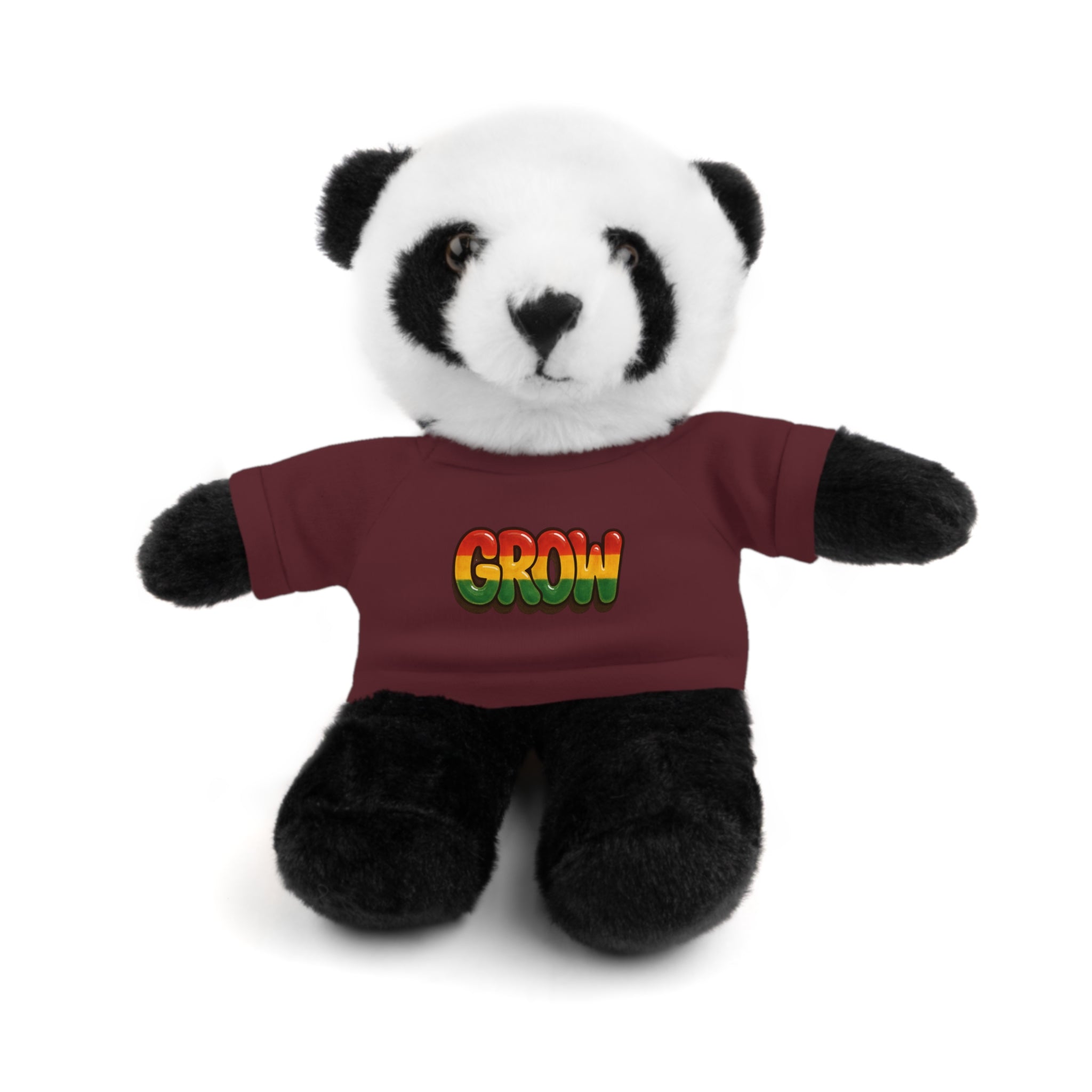 Grow Clothing™ - Rasta Bubble Shirt on your favorite Stuffed Animal, Cute Plush Toy, Gift for Kids, Motivational Bear, Birthday Present, Huggable Friend, Inspiring Decor