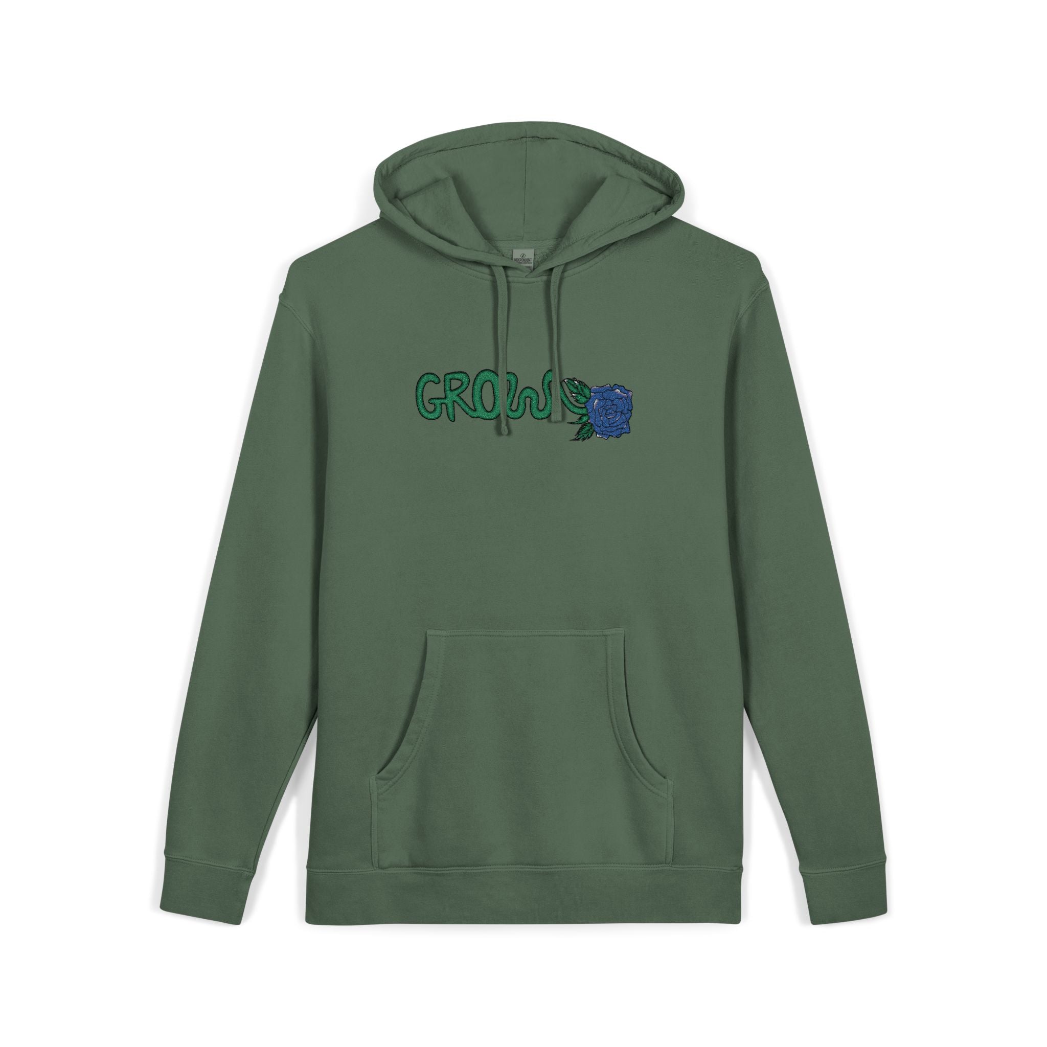 Grow Clothing™Unisex Embroidered Hoodie with Nature-Inspired Design, Cozy Streetwear, Casual Comfort, Excellent Quality