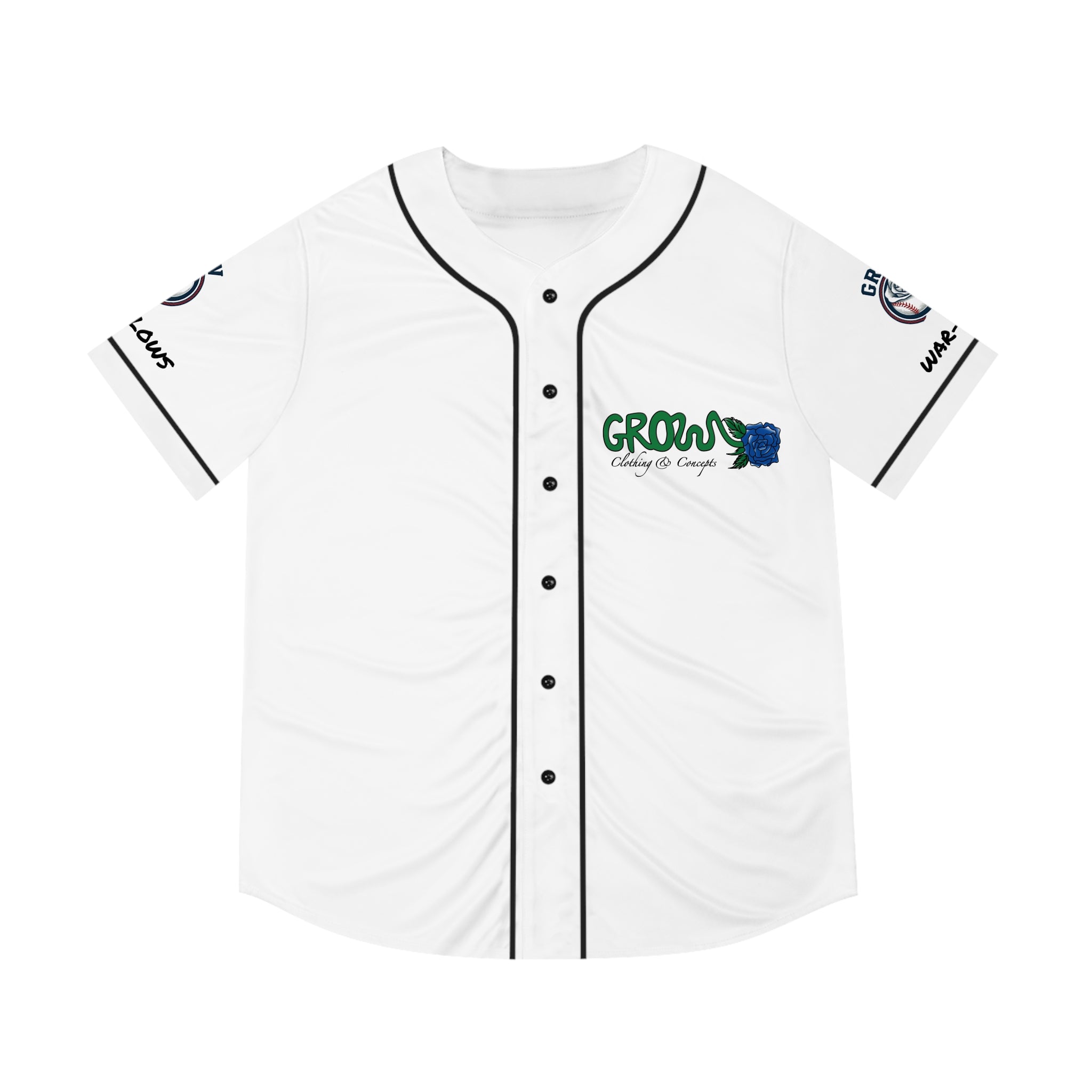 Grow Baseball Jersey - Heroes Stop War-War Blows-Positive Streetwear w/a message