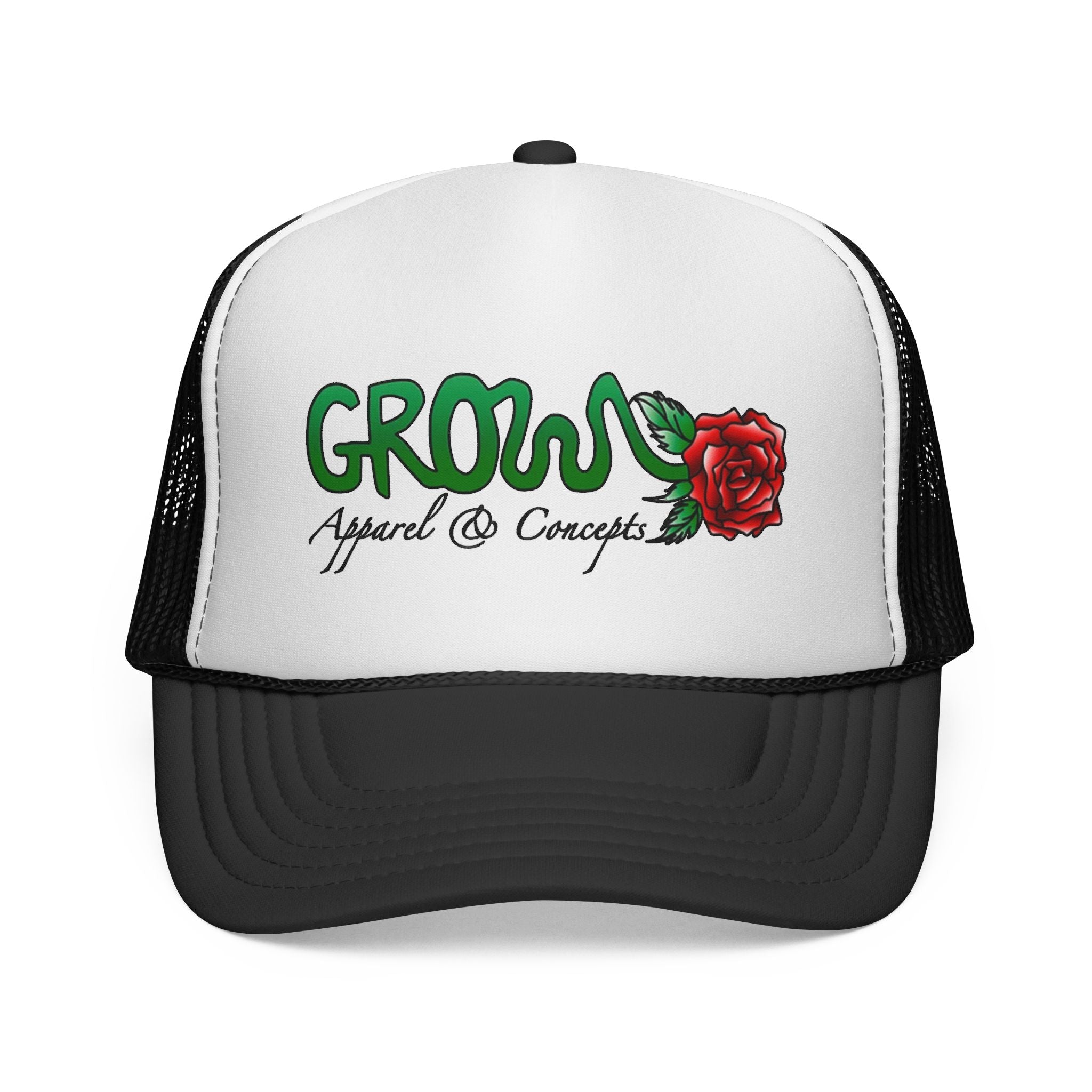 The Grow Clothing™ THE ICON Trucker hat- non-embroidered streetwear hat, snapback, Free when you spend $75+