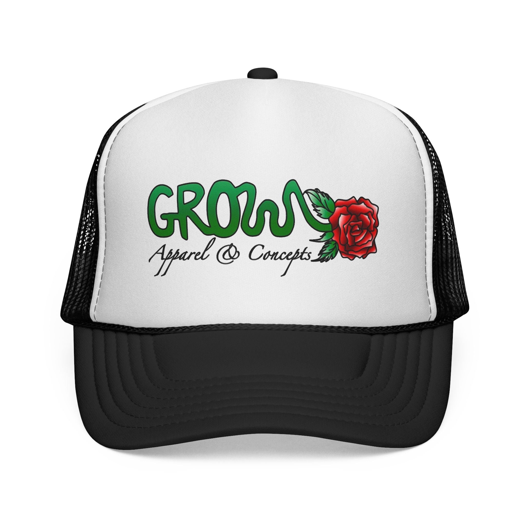 Grow’s THE ICON Trucker hat- non-embroidered streetwear hat, snapback, 20 flat