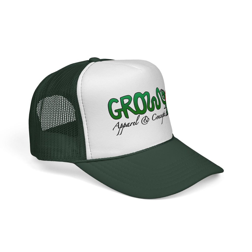 Grow’s THE ICON Trucker hat- non-embroidered streetwear hat, snapback, 20 flat