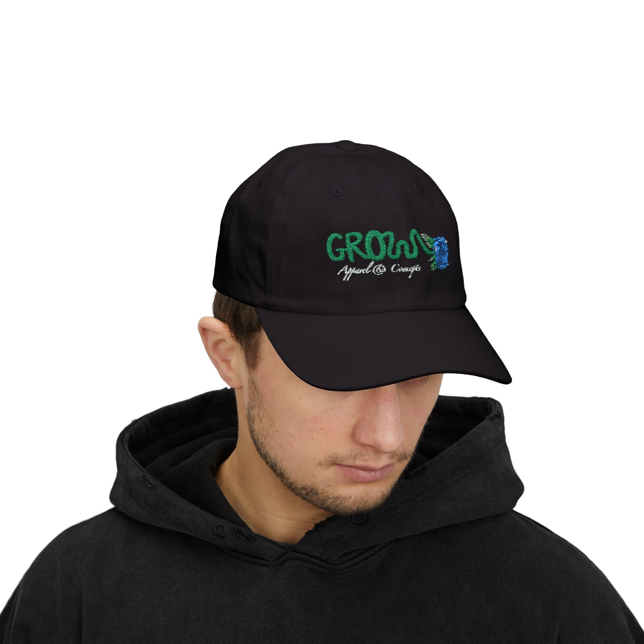 The Icon - G.R.O.W Logo in Blue - Dad's Icon Hat