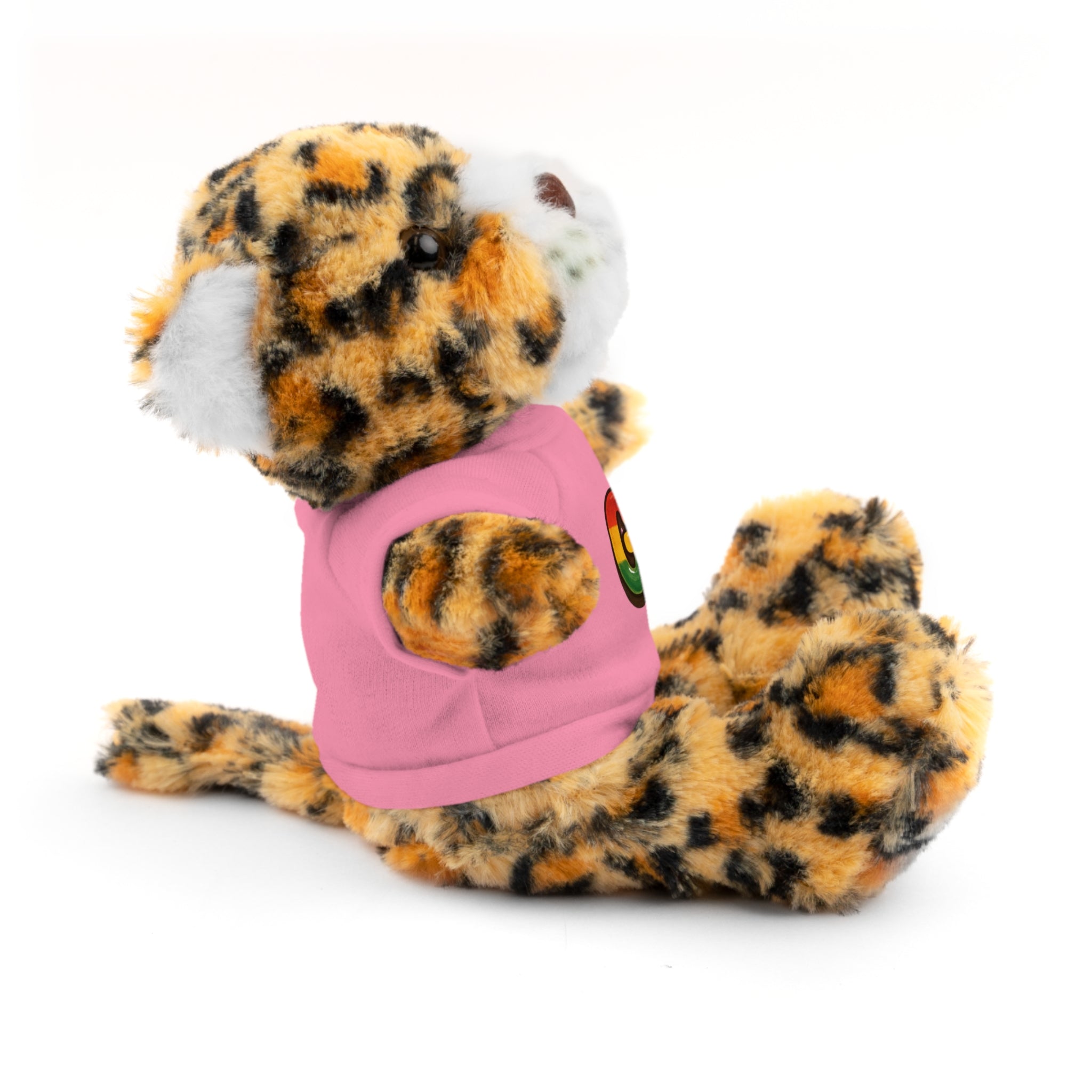 Grow Clothing™ - Rasta Bubble Shirt on your favorite Stuffed Animal, Cute Plush Toy, Gift for Kids, Motivational Bear, Birthday Present, Huggable Friend, Inspiring Decor