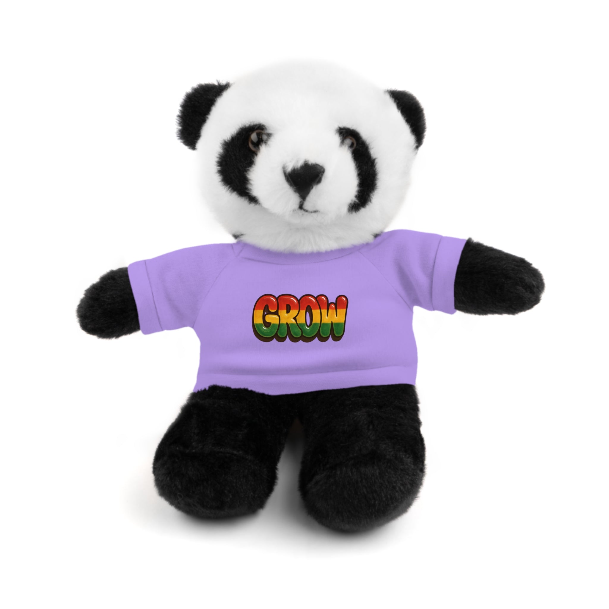 Grow Clothing™ - Rasta Bubble Shirt on your favorite Stuffed Animal, Cute Plush Toy, Gift for Kids, Motivational Bear, Birthday Present, Huggable Friend, Inspiring Decor