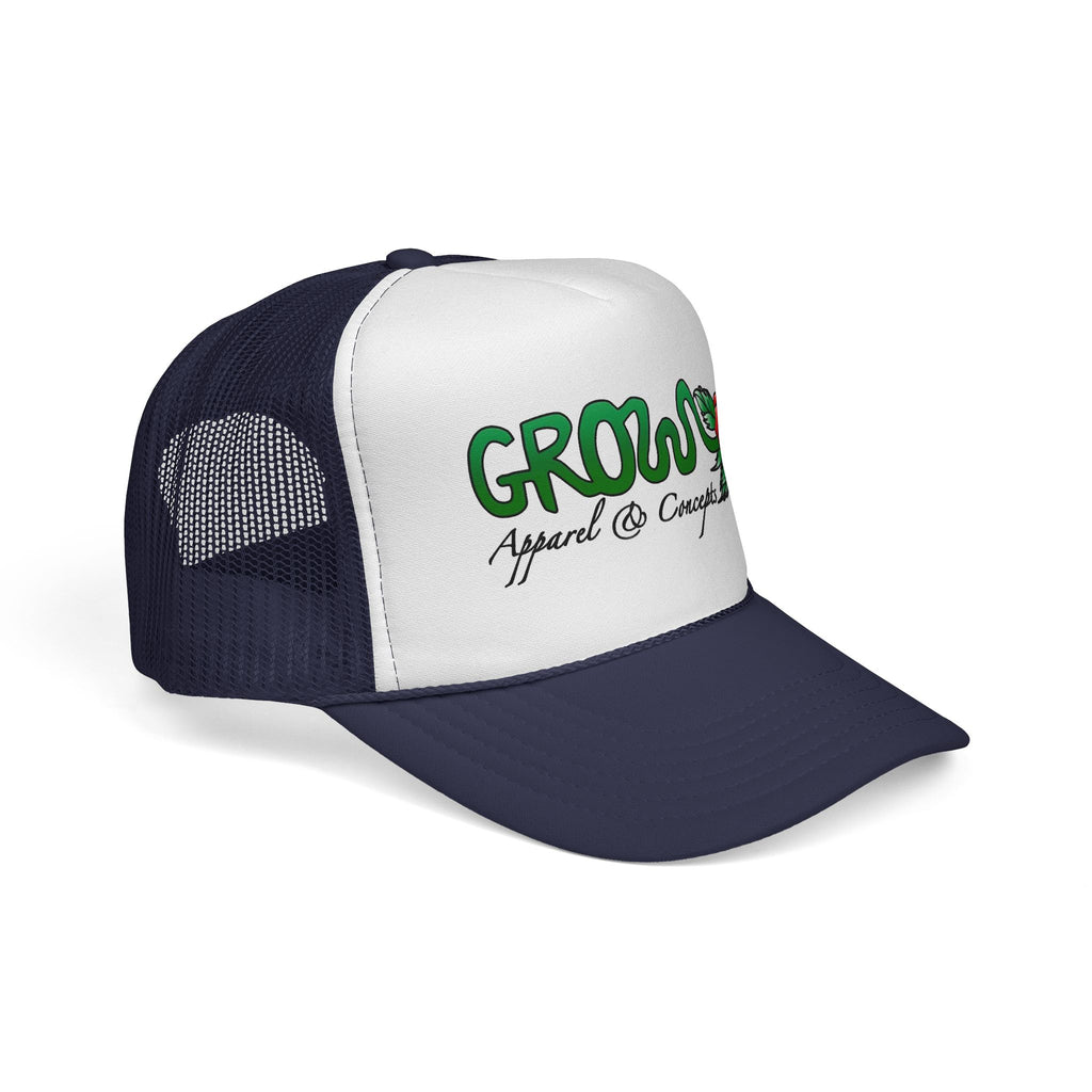 Grow’s THE ICON Trucker hat- non-embroidered streetwear hat, snapback, 20 flat