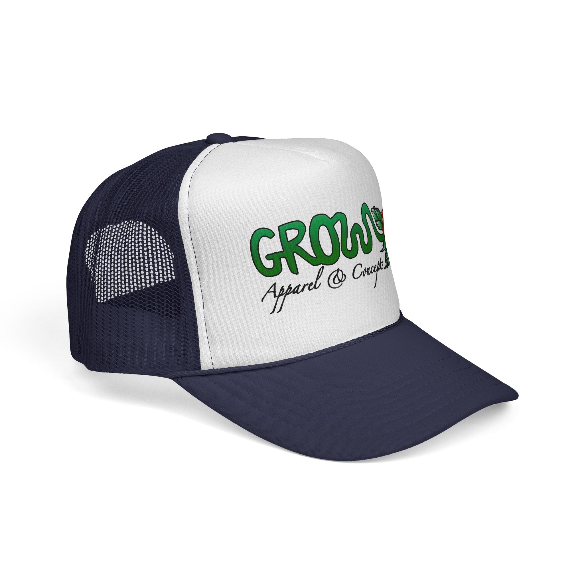 Grow’s THE ICON Trucker hat- non-embroidered streetwear hat, snapback, 20 flat