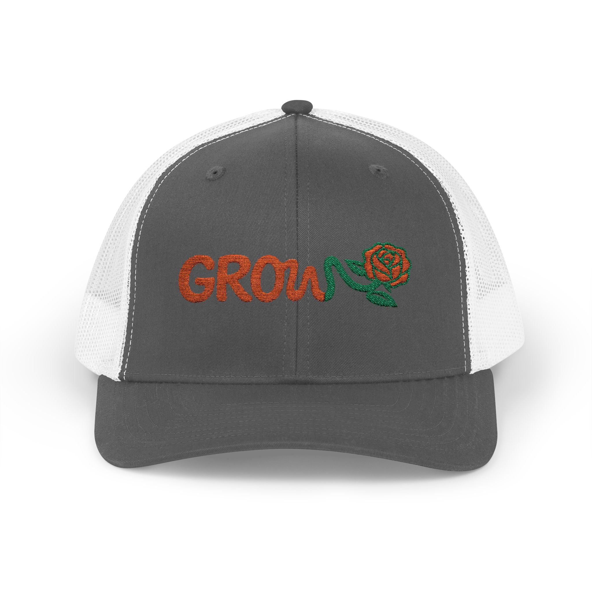 Embroidered Grow Clothing™ Snapback Trucker Cap | Adjustable Hat positive streetwear - the grow clothing - unisex