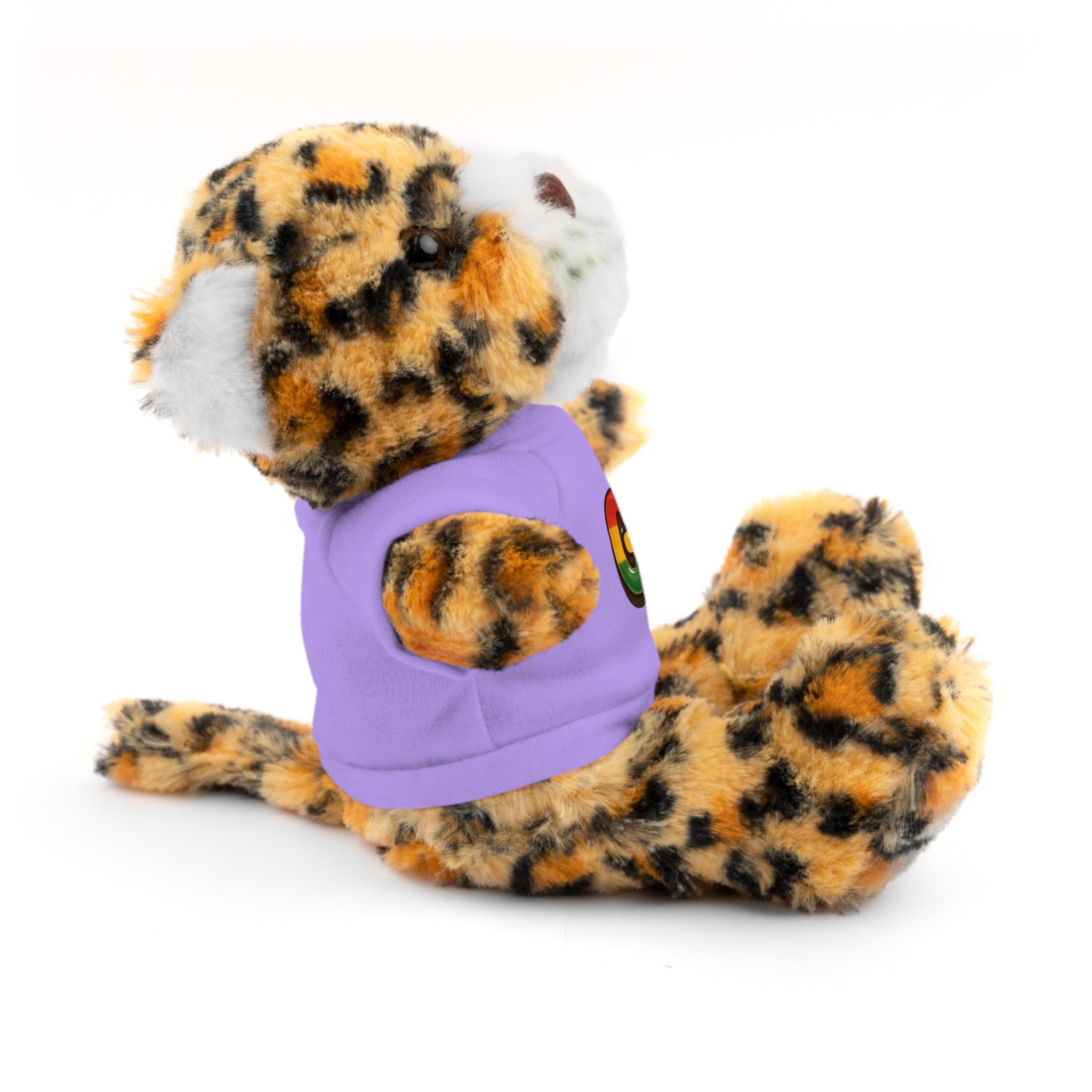Grow Clothing™ - Rasta Bubble Shirt on your favorite Stuffed Animal, Cute Plush Toy, Gift for Kids, Motivational Bear, Birthday Present, Huggable Friend, Inspiring Decor