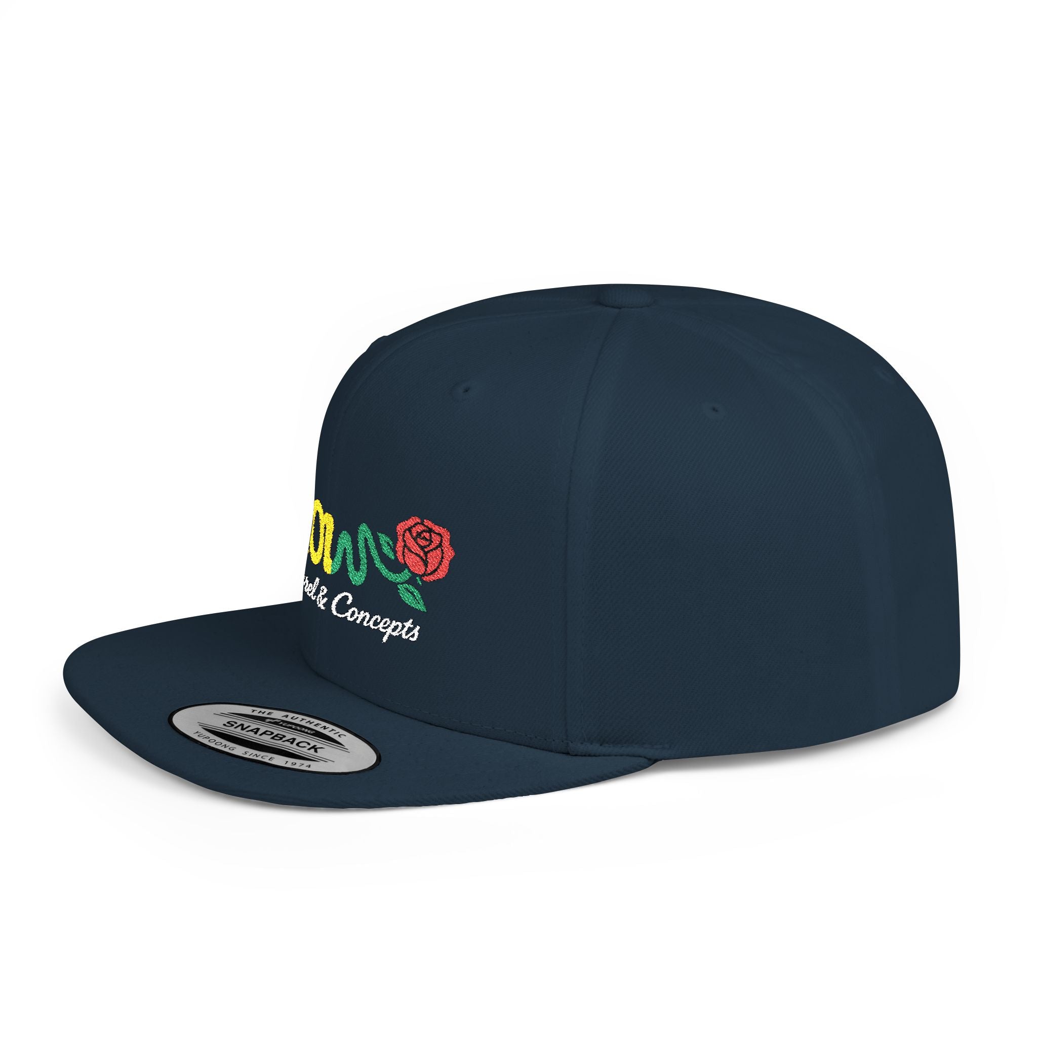 Grow Clothing™ Famous Embroidered UNISEX Flat Bill Snapback Cap style + comfort