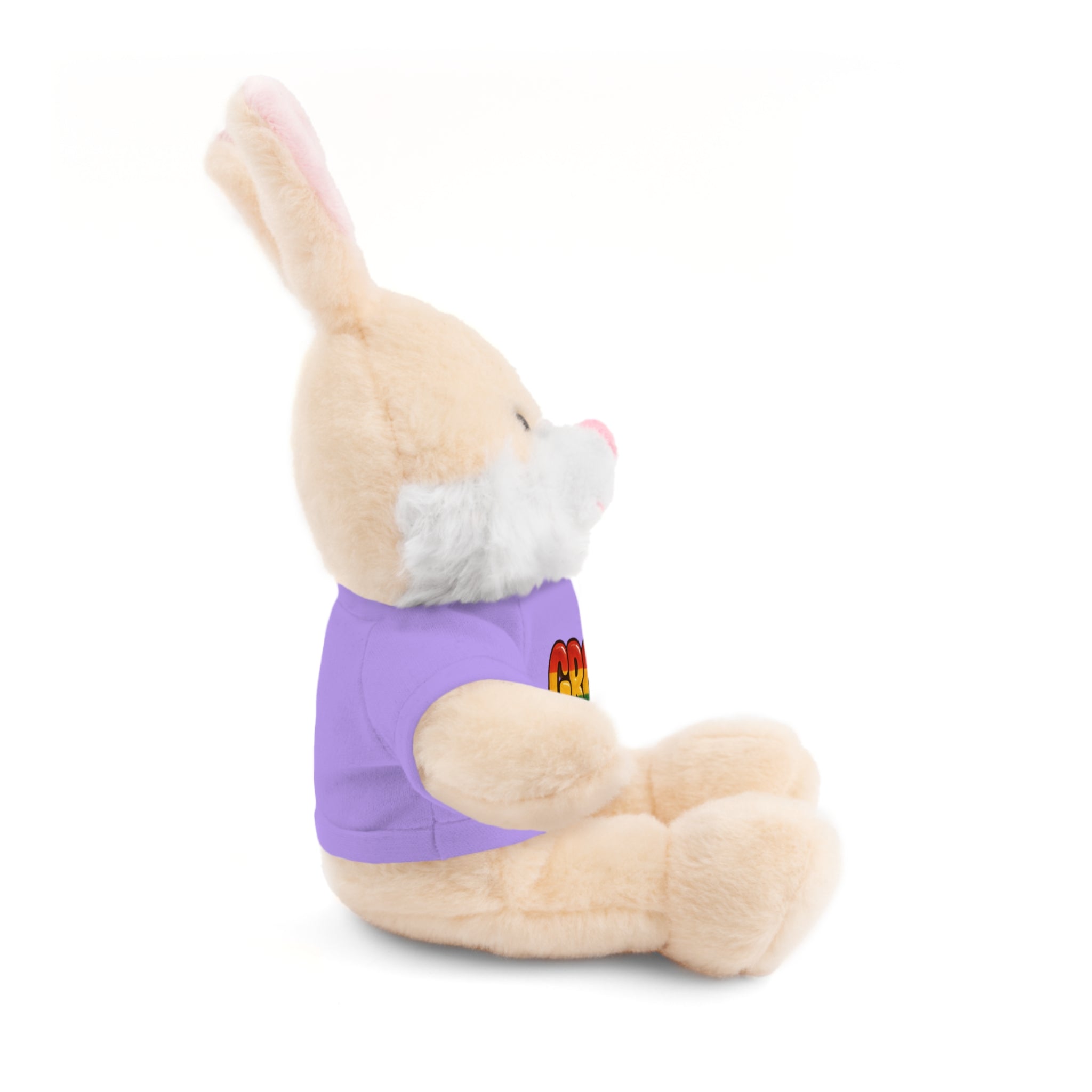 Grow Clothing™ - Rasta Bubble Shirt on your favorite Stuffed Animal, Cute Plush Toy, Gift for Kids, Motivational Bear, Birthday Present, Huggable Friend, Inspiring Decor
