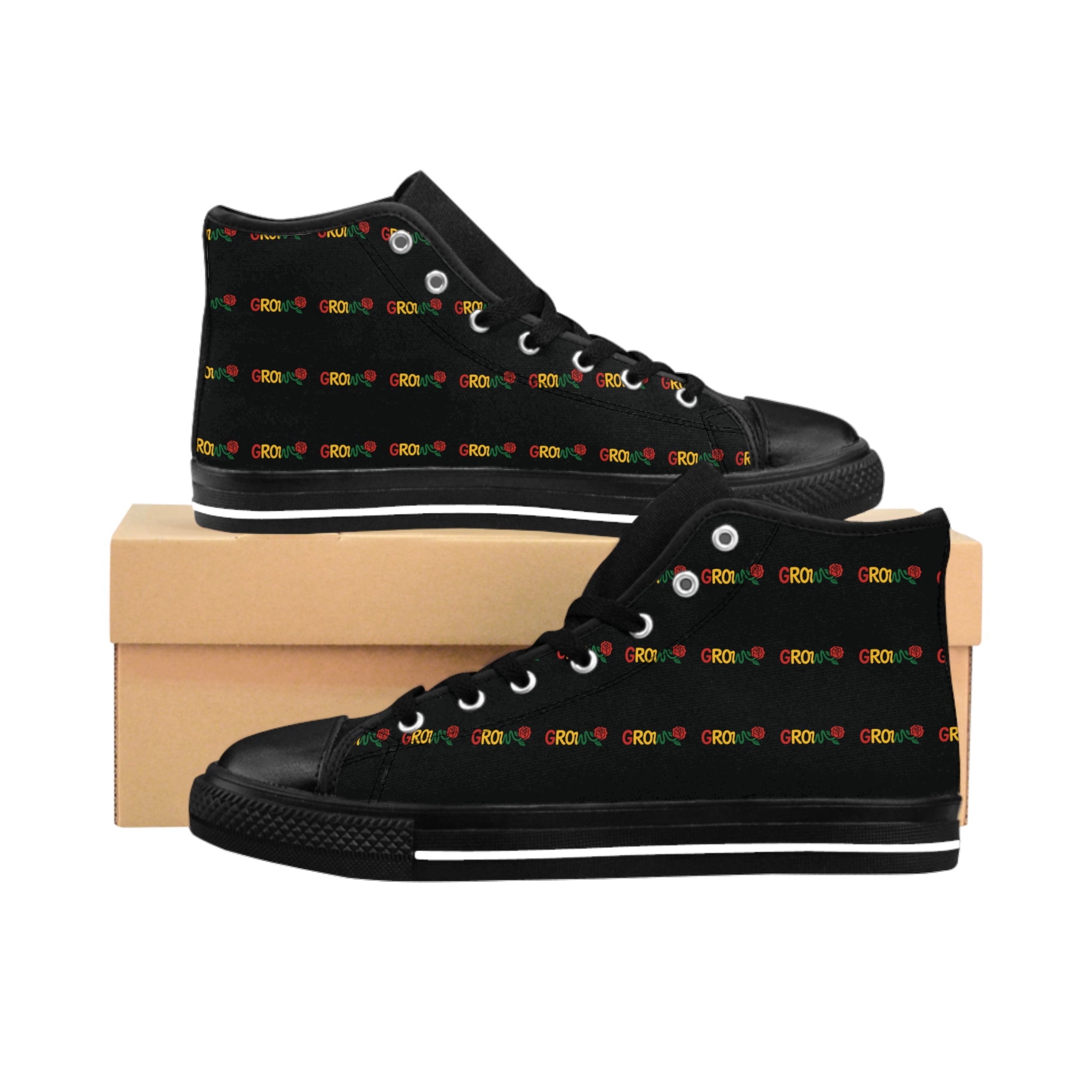 THE Rasta ICON from Grow-Quality Converse stye high-top shoes-classic sneakers