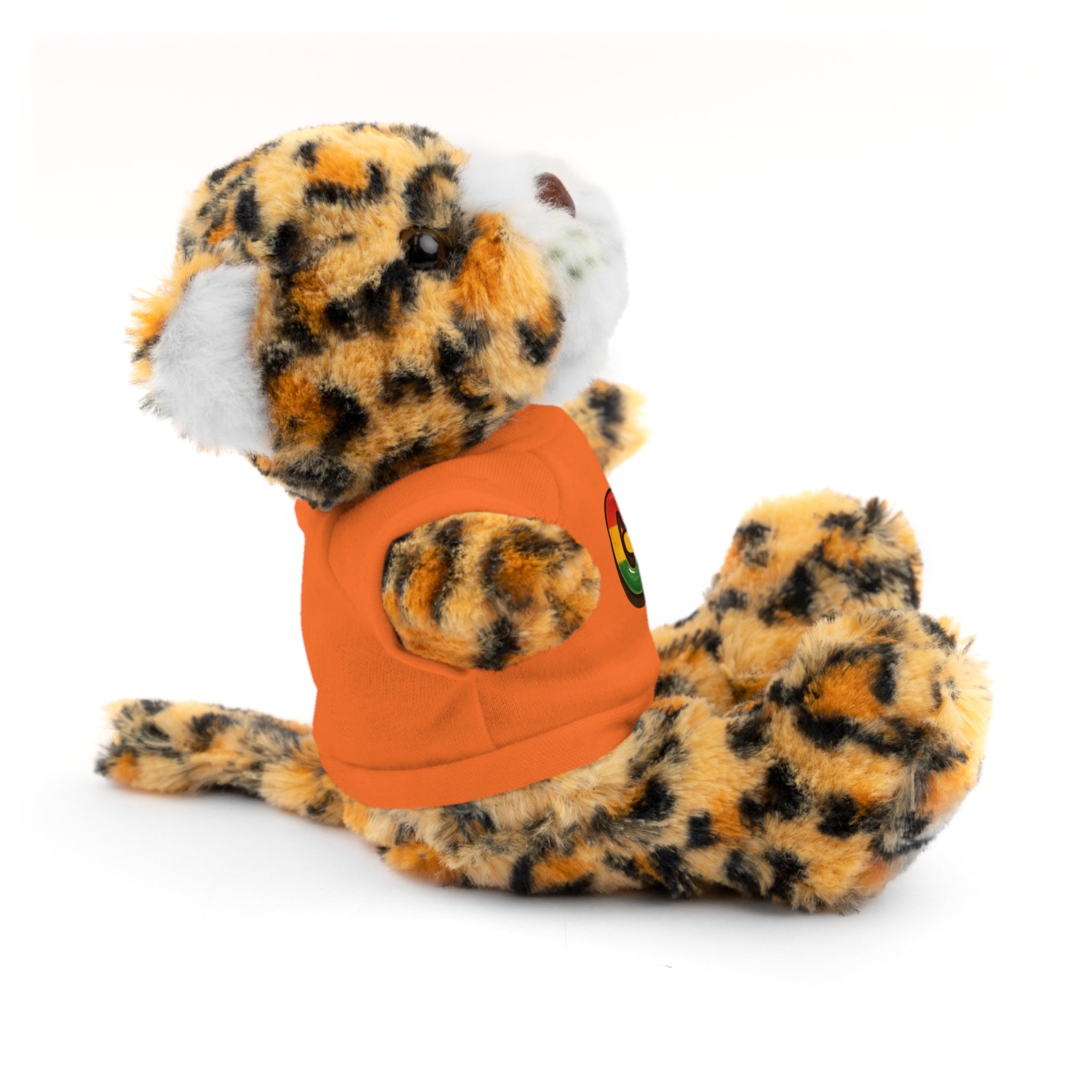 Grow Clothing™ - Rasta Bubble Shirt on your favorite Stuffed Animal, Cute Plush Toy, Gift for Kids, Motivational Bear, Birthday Present, Huggable Friend, Inspiring Decor