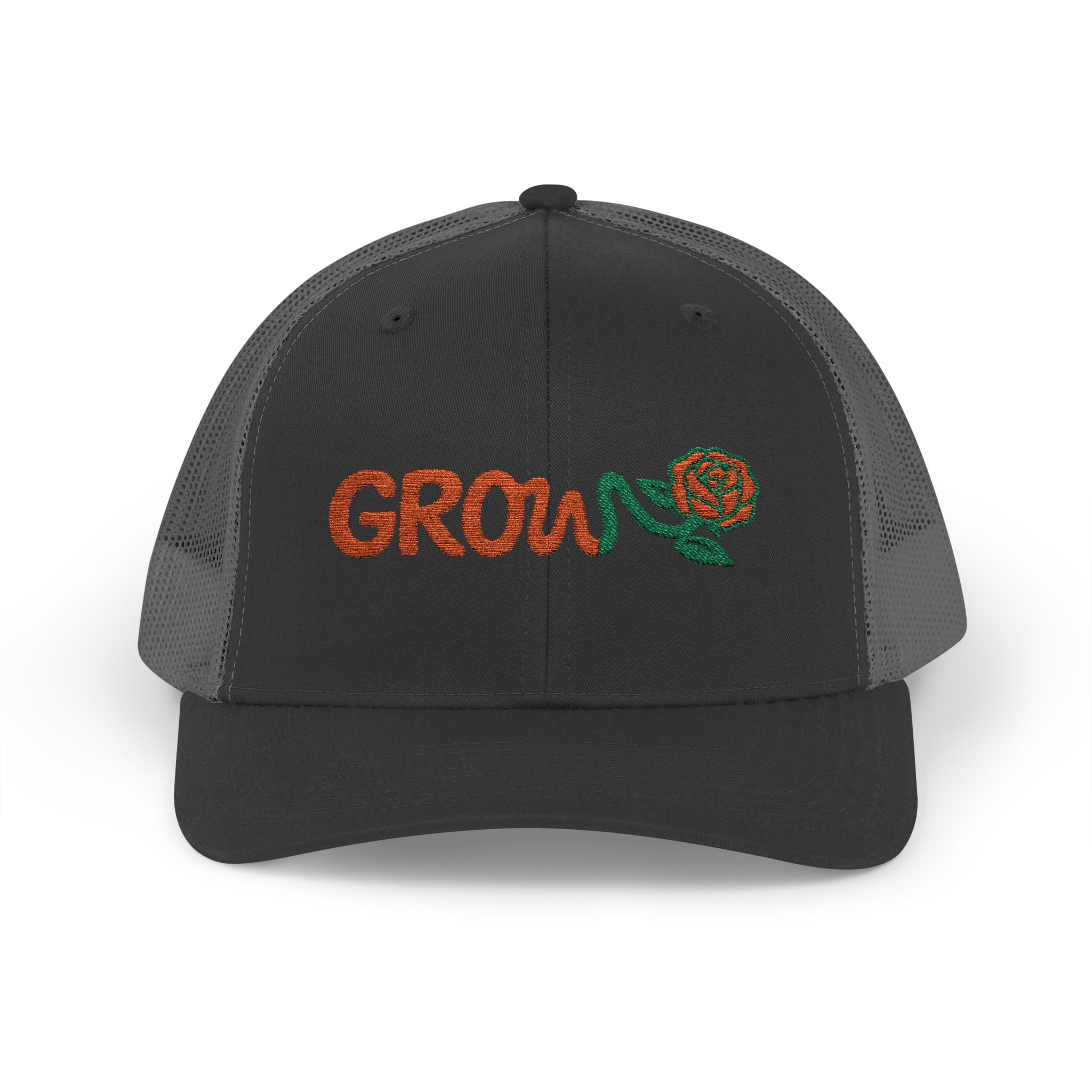 Embroidered Grow Clothing™ Snapback Trucker Cap | Adjustable Hat positive streetwear - the grow clothing - unisex