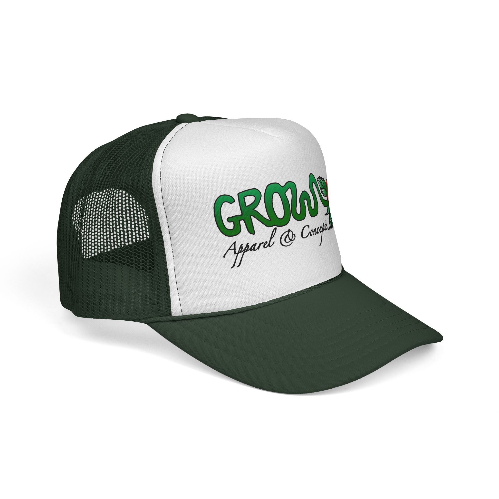 The Grow Clothing™ THE ICON Trucker hat- non-embroidered streetwear hat, snapback, Free when you spend $75+