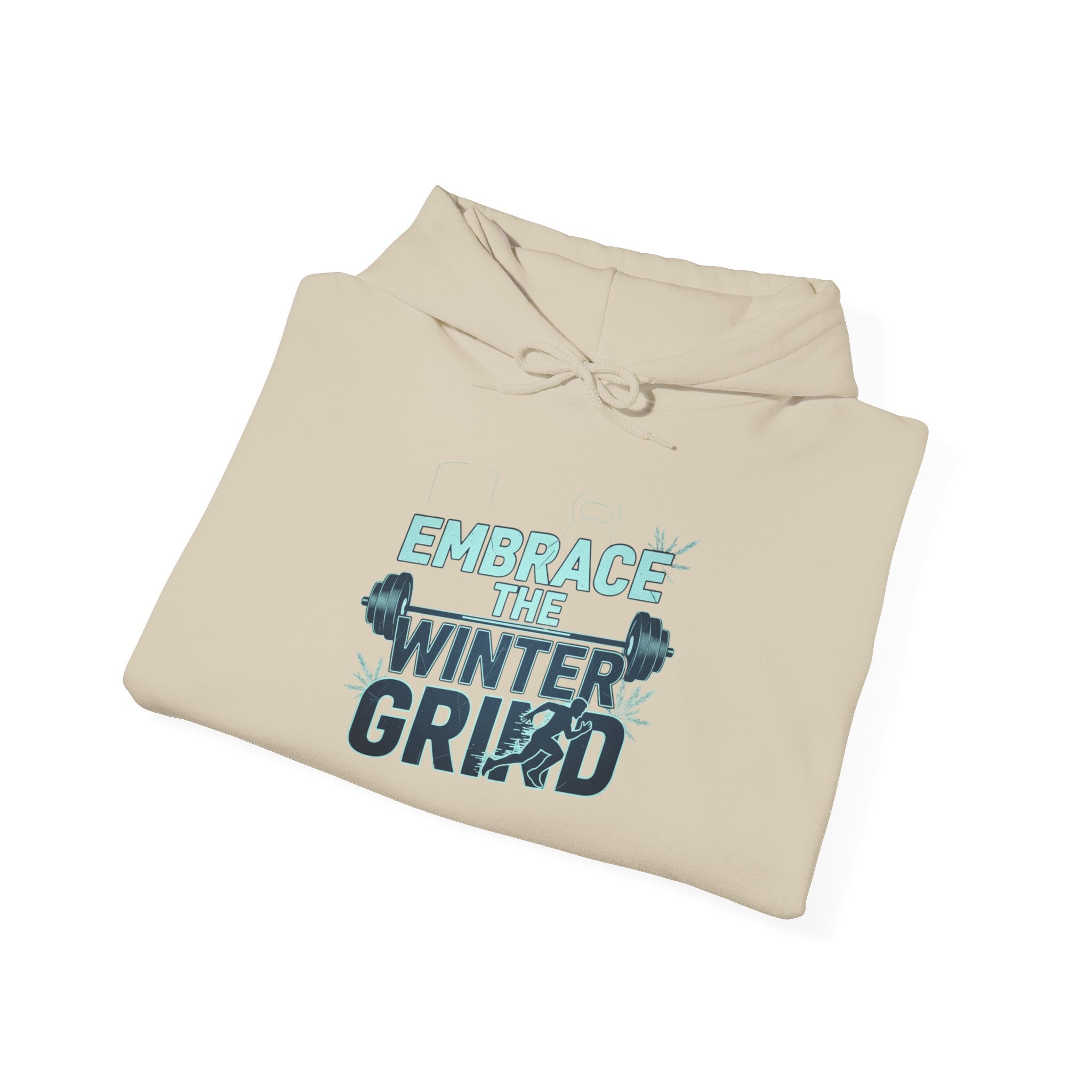 Winter Grind Hoodie | gym motivation hoodie, winter workout shirt, positive streetwear, cool workout clothing |  The Grow Clothing™