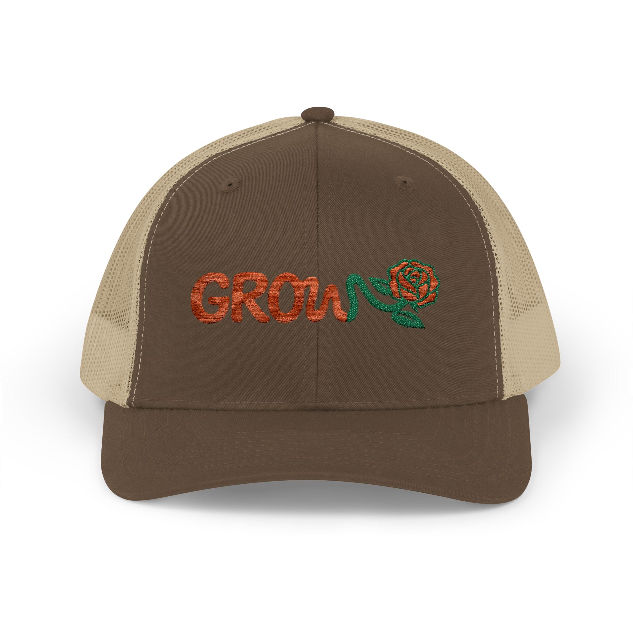 Embroidered Grow Clothing™ Snapback Trucker Cap | Adjustable Hat positive streetwear - the grow clothing - unisex