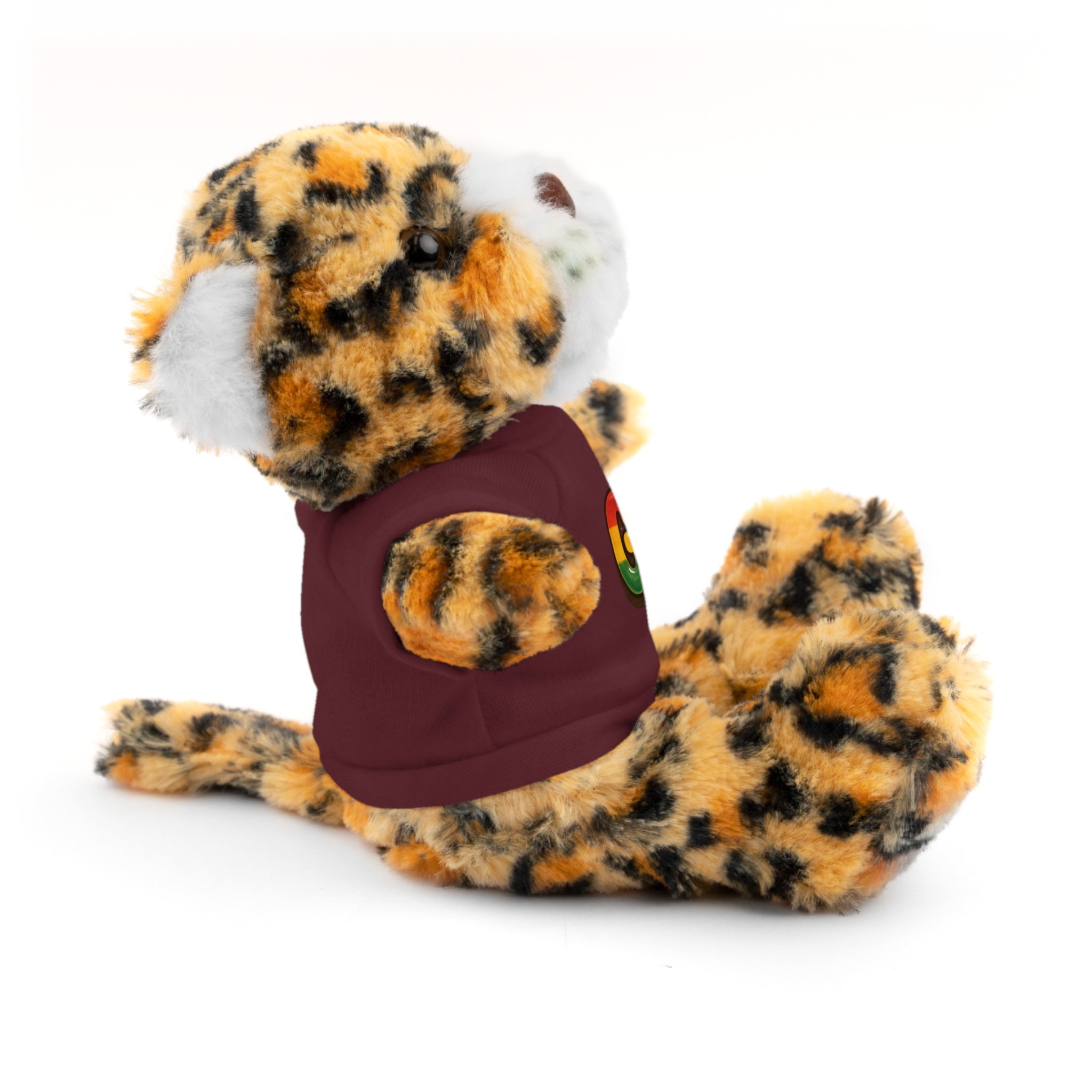 Grow Clothing™ - Rasta Bubble Shirt on your favorite Stuffed Animal, Cute Plush Toy, Gift for Kids, Motivational Bear, Birthday Present, Huggable Friend, Inspiring Decor
