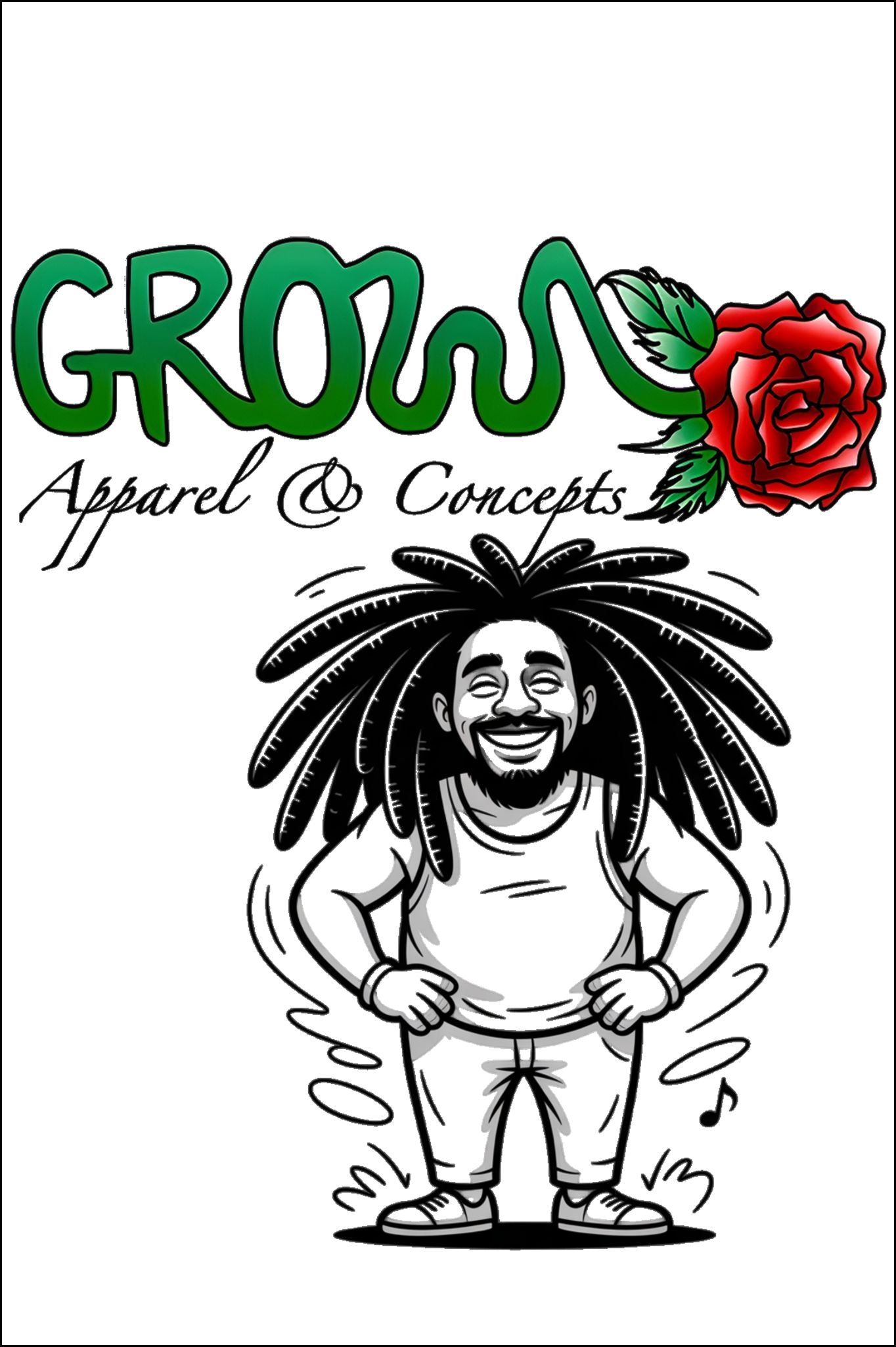 The Grow Man - Temporary Tattoos, Unique Body Art, Fun Party Favors, Festival Accessories, Creative Self-Expression