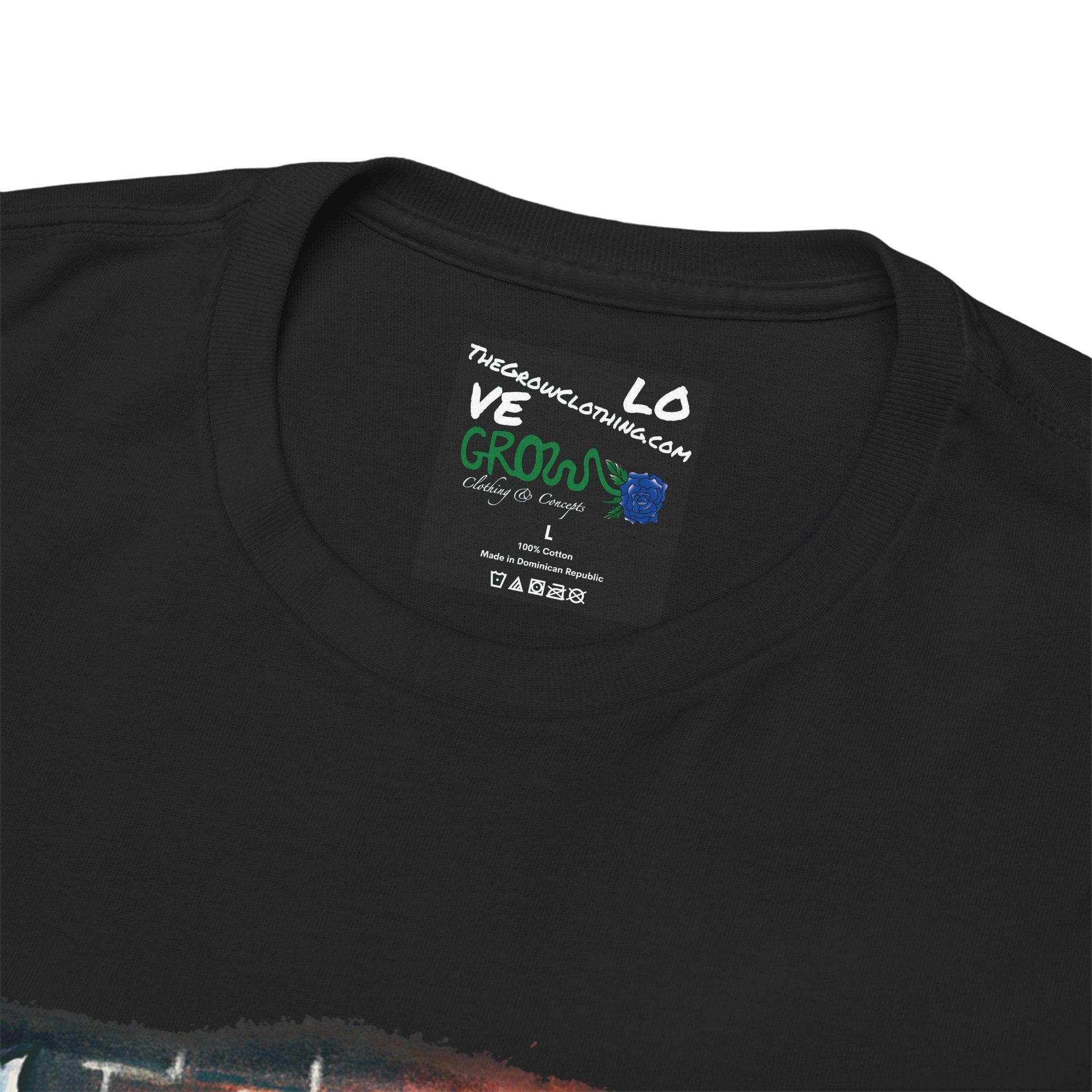 Grow Clothing™,Grow Love Not Hate, unisex Cotton Tee,Positive Streetwear T-shirt