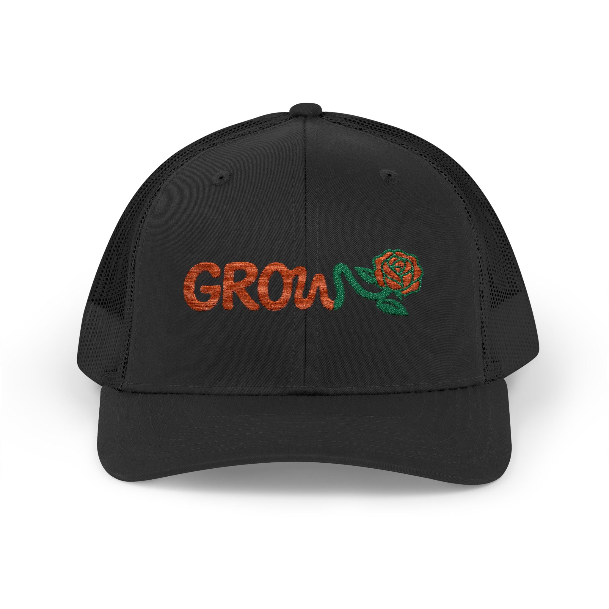 Embroidered Grow Clothing™ Snapback Trucker Cap | Adjustable Hat positive streetwear - the grow clothing - unisex