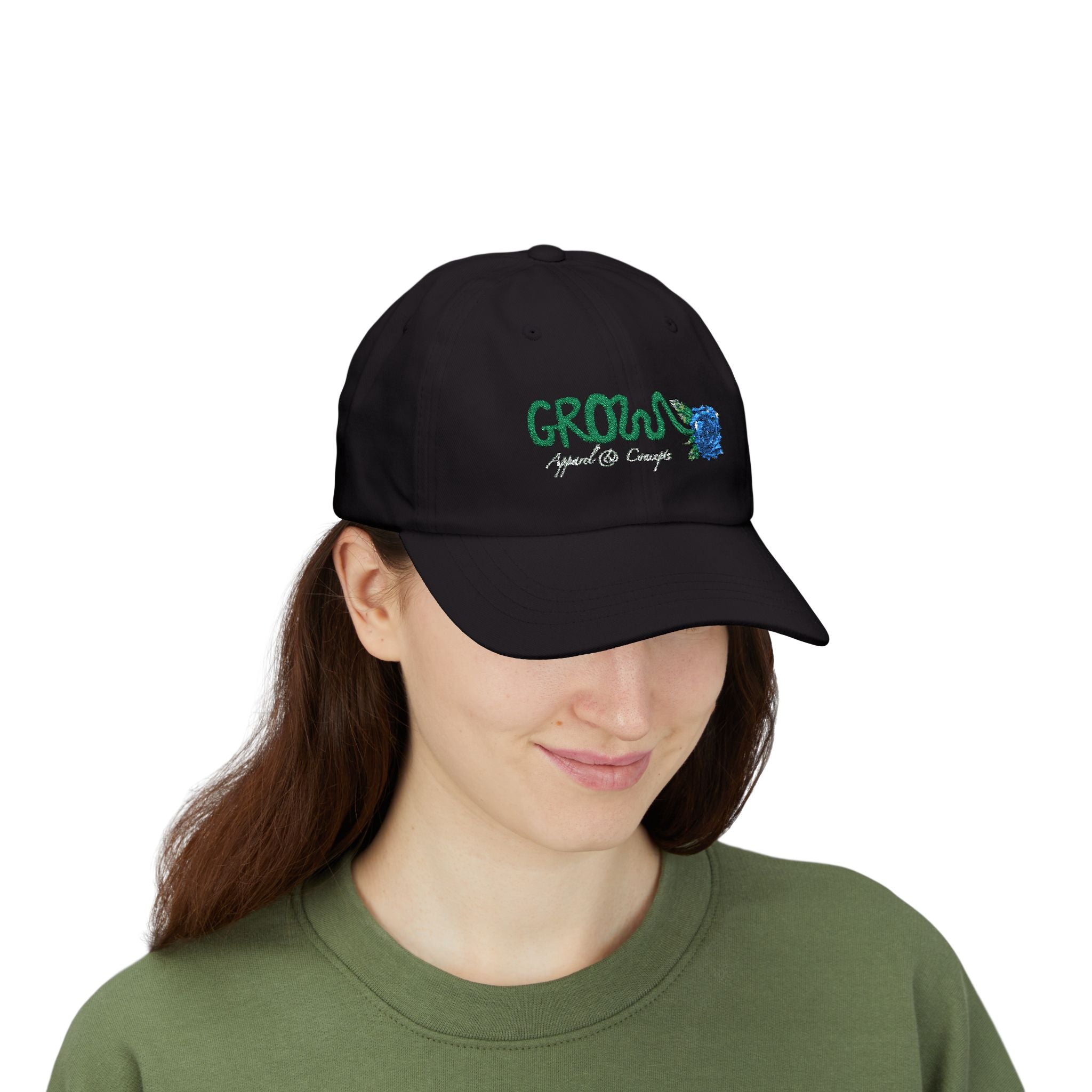 The Icon - G.R.O.W Logo in Blue - Dad's Icon Hat