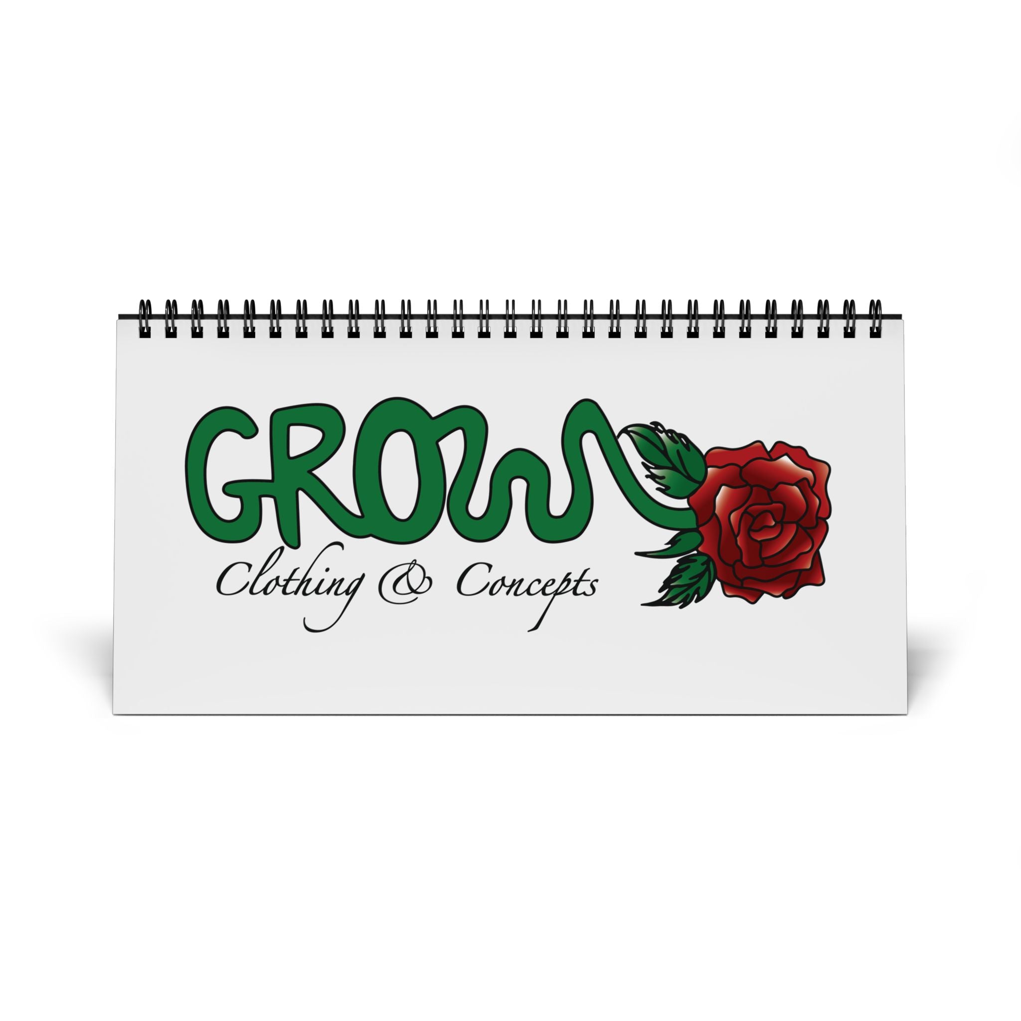 Grow Clothing™ 2026 Desktop Calendar, Grow Theme, Motivational Calendar Gift, Office Organization, Home Office