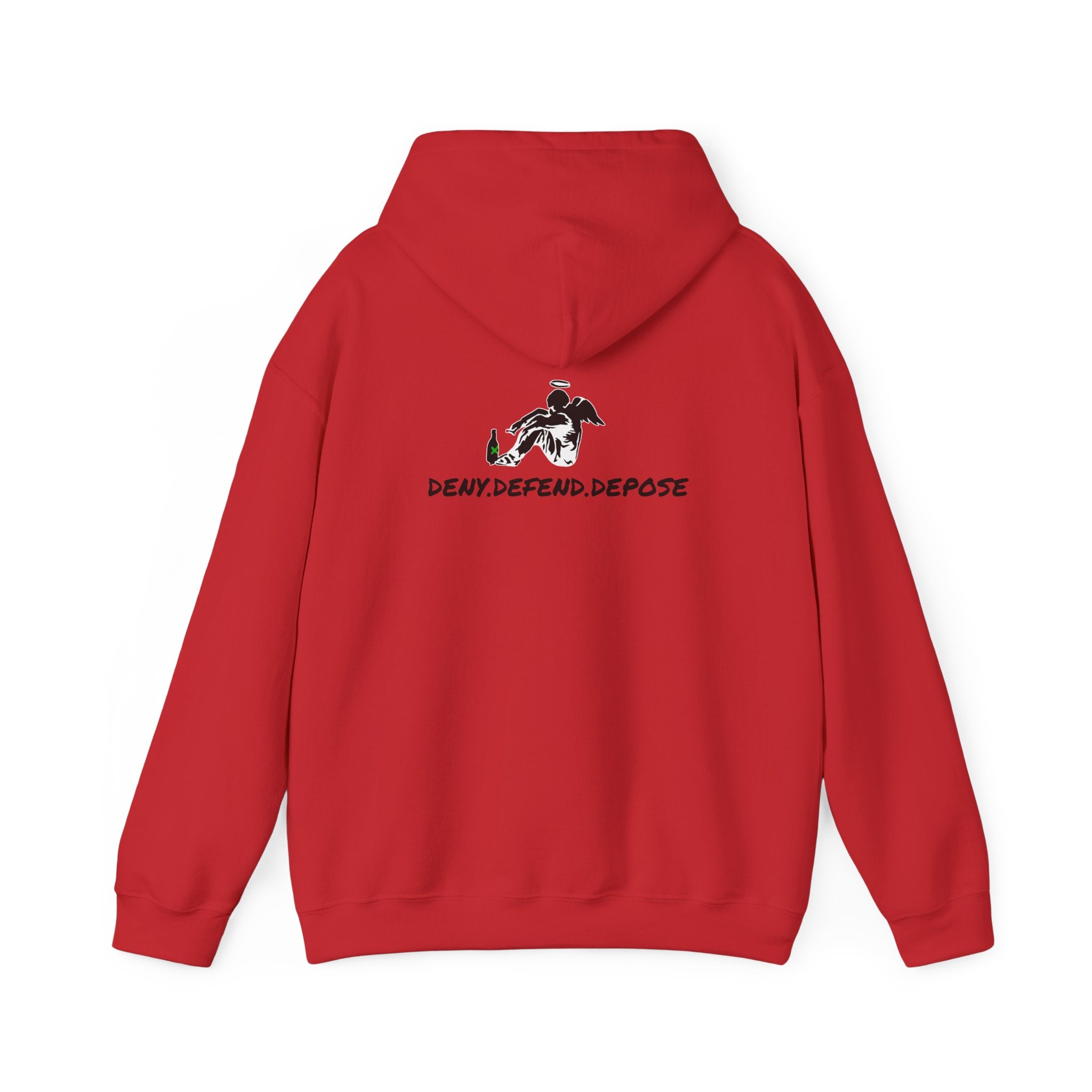 Grow Clothing™ Deny Defend Depose Hoodie, Anti CorporateGreed + Banksy Design - We are the Change - Expose the Greed Stand with the USA