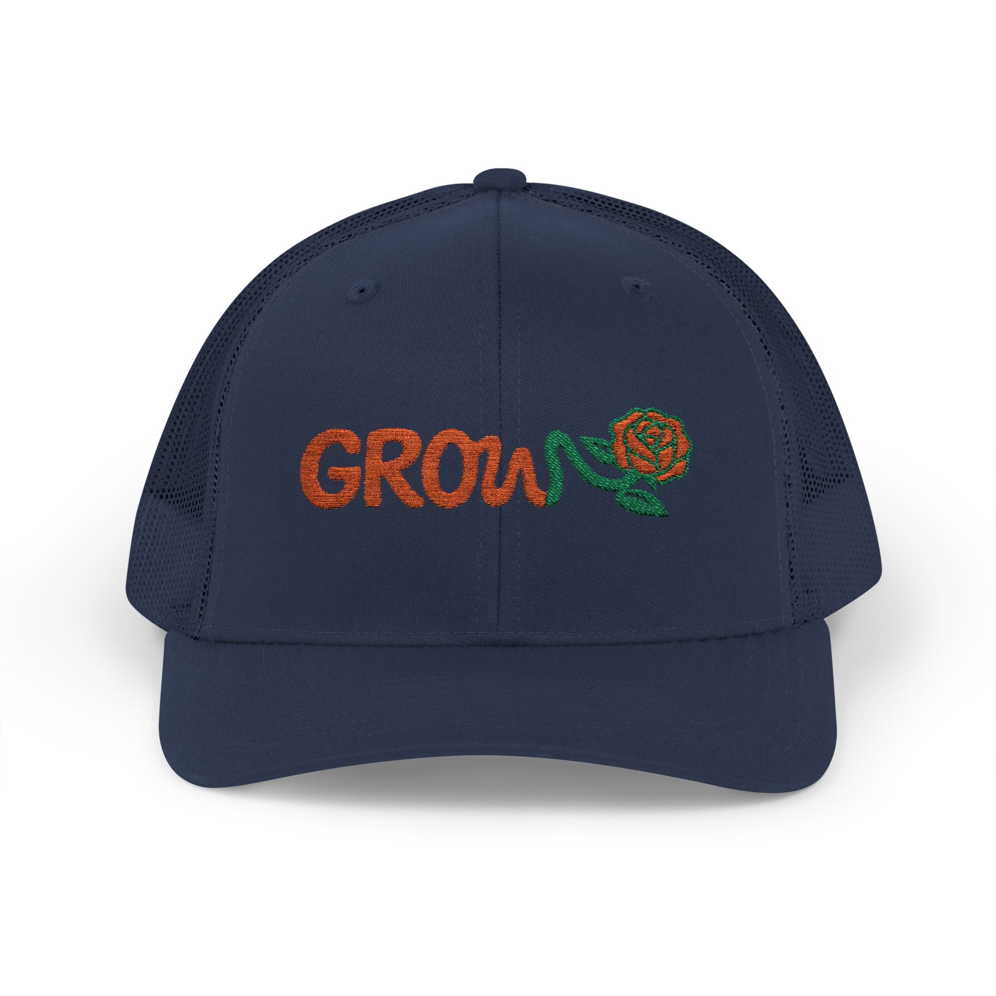 Embroidered Grow Clothing™ Snapback Trucker Cap | Adjustable Hat positive streetwear - the grow clothing - unisex